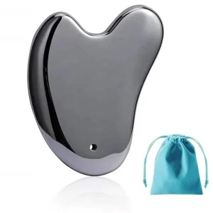 Customized Beauty Terahertz Gua Sha Board Facial Massager Plate Scraping Massage Tool Musical Function for Face Body Eye