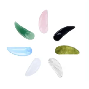 Customized Cosmetic Spoon Natural Crystal Jade Stone Facial Makeup Spatula Mini Eye Cream Spatula