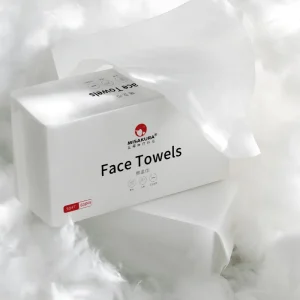 Customized Disposable Face Towel Luxury White Disposable Cleansing Towel Disposable Facial Cleansing Towel