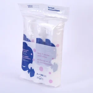 Customized Disposable Press Edge 100% Pure Natural Cotton Round Facial Cleaning Cotton Pads