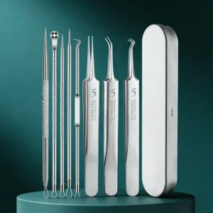 Customized Factory High-Quality Acne Needle Set Precision Cell Clamp Blackhead Needle Acne Extractor Set