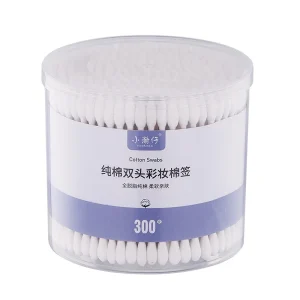 Customized Items 300pcs Card Suction Package White Plastic Stick Cotton Bud