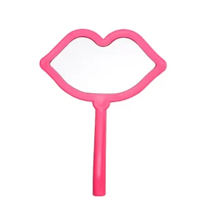 Customized Lip Styling Makeup Mirror Lovely Handheld Princess Cosmetic Mirror