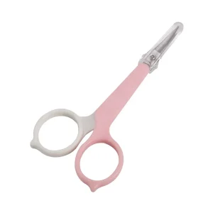 Customized Logo Multifunctional Right-Handed Makeup Scissors Straight Blade Sharp Tip Stainless Steel Eyebrow Cuticle