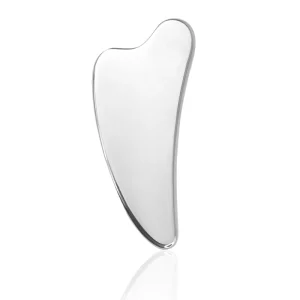 Customized Logo Stainless Steel Gua Sha Tool Facial Scraping Massager Steel Metal Gua Sha Heart Metal Guasha Board