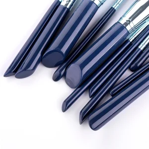Customized OEM ODM Seller Make up Brush Set Green Gold Christmas Professional 8pcs Private Label Makeup Brush Set