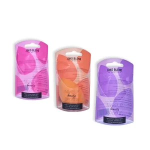Customized Oval Beauty Blender Makeup Sponge Packaging Box Recyclable Plastic Disposable Printed Display for Candle & Craft Use