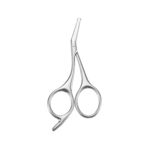 Customized Stainless Steel Men’s Nose Hair Trimmer Scissors Straight Safety Eyebrow Makeup Trim Scissors Tool Home Beauty Tool
