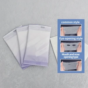 Customized Three-in-One Hydrating Wet Compress Towel Eye Nose Open Hole Cotton Pads 1 Layer Face Makeup Use