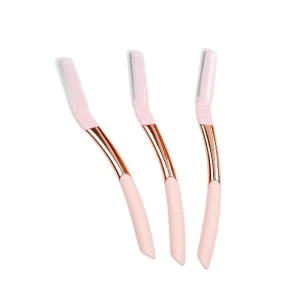 Customized Zinc Alloy Eyebrow Trimming Knife Ladies Protective Cover Anti scratch Artifact Beauty Makeup Tools Cross border New