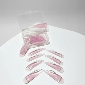Customized logo V Curl Reusable Lash Lifting Soft Rod Pink V Curl EyeLashes Lift Shields Glueless Silicone Gel Eyelash Perm Pad