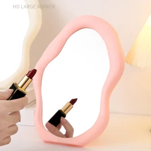 Cute Cloud Shape Wall Makeup Mirror One Sided Dressing Tabletop Vanity Mirror Table Bedroom Home Decoration