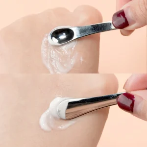 Cute Mini Metal Cosmetic Spatula Facial Cream Mask Spoon Makeup Scoop Skin Care Beauty Tools