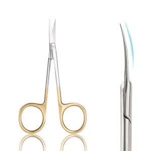 Cuticle Scissors Extra Fine Curved Blade Super Slim Manicure Scissors for Cuticles Professional Small Scissors