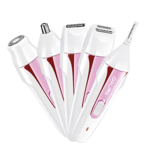 DL-6019 5 in 1 Hair Removal Shaver Beauty Mini Portable Shaver For Women Nose Trimmer Cutter Eyebrow