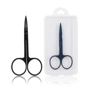 Dead Skin Remover Stainless Steel Manicure Tools Straight Blade Eyebrow Trimmer Left Handed Scissors Curved Tip Thin Stainless