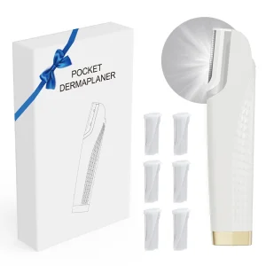 Dermaplane Razor for Women Face Rechargeable Face Dermaplaning Tool Peach Fuzz Facial Hair & Exfoliation Removal