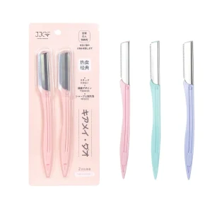 Dermaplaning Tool Hair Removal Facial Razors Plastic Eyebrow Razor for Women