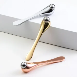 Detachable Ball Anti Wrinkle Facial Spoon Eye Roller Massage Stick and Cream Applicator Spatulas Makeup Tools