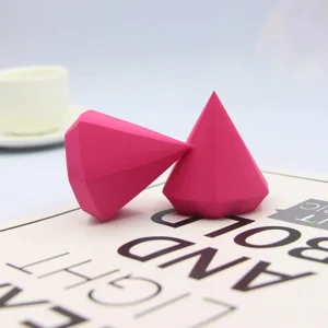 Diamond shaped Makeup Sponge Pink Beauty Egg Single Color Beauty Sponge Cut Makeup Sponge