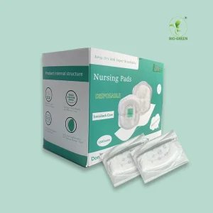 Disposable 6 Layer Absorbent Non Slip Leakproof Ultrathin Organic Cotton Bamboo Breastfeeding Nursing Pads