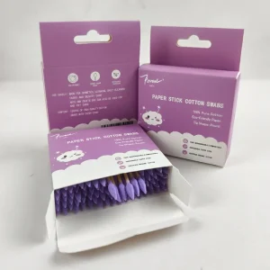 Disposable Bamboo Cotton Buds with Smooth Colorful Q Tips for Nose Cleaning
