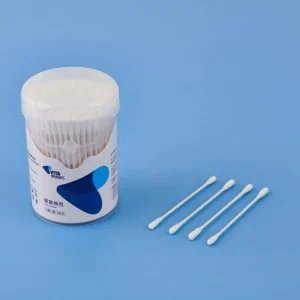 Disposable Cosmetic Adult Bud Round Pointed Double Head Cotton Ear Swab with Paper Stick