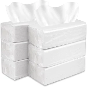 Disposable Cotton Biodegradable Quick Dry Large Dry Face Wipes 60 Count Extra Thick Soft Clean Facial Towels for Sensitive Skin