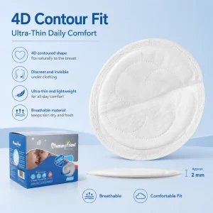 Disposable Cotton Breast Feeding Nursing Pads Super Absorbent Three dimensional 24 36 48 Pcs Breathable Soft
