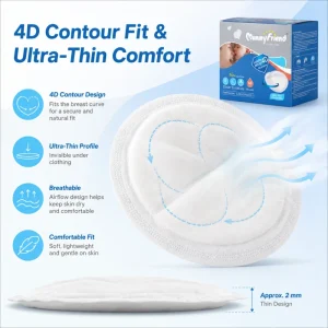 Disposable Cotton Breast Pads for Nursing Mothers Super Absorbent Leak Proof Breathable 24 48 Pcs Soft