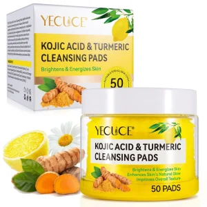 Disposable Cotton Facial Exfoliating Pads with Kojic Acid and Turmeric