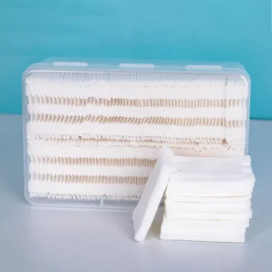 Disposable Cotton Pad Three Layers Double Sided Organic Cotton Natural Ingredients Makeup Remover Pads