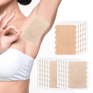 Disposable Cotton Thin Breathable Invisible Traceless Non woven Fabric Underarm Sweat Absorbing Waved Edge Anti Sweat Pad
