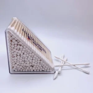 Disposable Ear Cleaning Cotton Swabs Eco-Friendly Bamboo Stick Buds