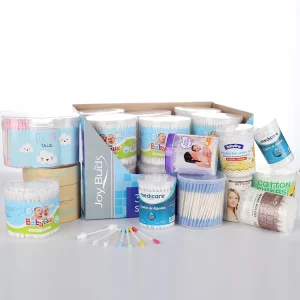 Disposable Eco Friendly Natural Cotton Swab Paper Stick Cotton Ear Buds