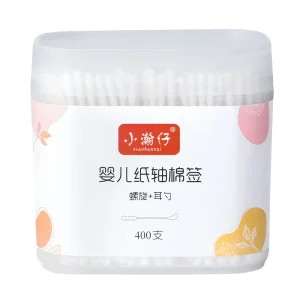 Disposable Eco Friendly Natural Cotton Swab Paper Stick Cotton Ear Buds
