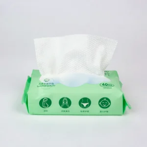 Disposable Eco friendly Non Woven Face Towels Dry & Wet Use Draw out Type Soft Lint Free Cleansing Towels