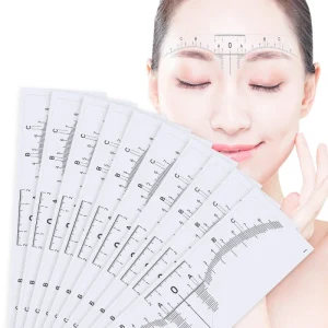 Disposable Eyebrow Ruler for Permanent Makeup Microblading 3D Eyebrow Accessories