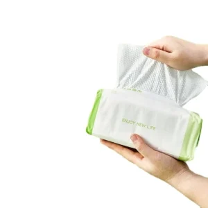 Disposable Fabric Soft Cotton Tissue Wet and Dry Use Portable Disposable Face Towel 100% Cotton