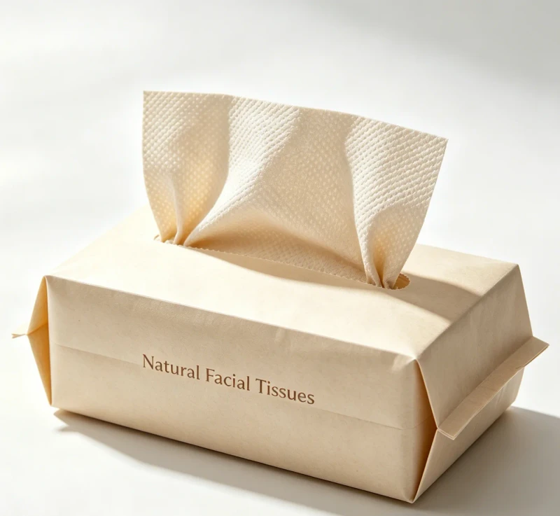 Disposable Face Towel Bamboo Fiber Thickened Soft Natural Color 26x30cm Cleansing Boxed Disposable Face Towel