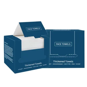 Disposable Face Towel Biodegradable Facial Towels Clean Facial Towels Plant Fiber Dry Wipes for Makeup Remover 50 Count