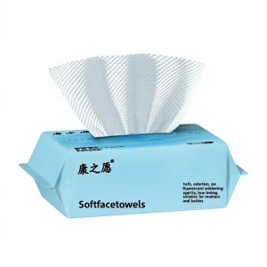 Disposable Face Towels Thickened Soft Pearl Textured Baby Soft Dry Wet Dual Use Pull-Out Beauty Cleansing Tissues 20x20cm