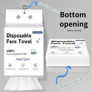Disposable Face Towels Wood Pulp Material Face Cleaning Extra Large Thickened Lint Free Pull Tab Facial Tissues
