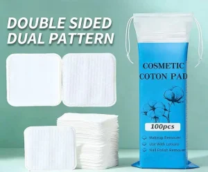 Disposable Facial Cotton Pads Double sided 3 Layer Absorbent Naturally Soft Makeup Remover Pads