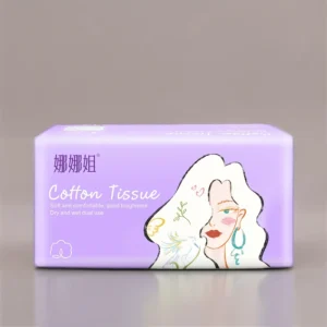Disposable Feminine Soft Comfortable White Facial Tissue Towel 100% Cotton 1 Ply 20CMx20CM for Makeup Removal