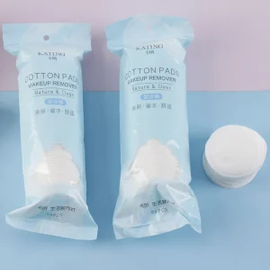 Disposable Makeup Round Pads Remove Cotton Pads Facial Rounds 80 Sheets Cotton Sheet in Zip Bag