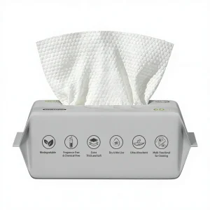 Disposable Nonwoven Facial Towels Ultra soft Eco Friendly Dry & Wet Wipes for Skin Care and Makeup Removal