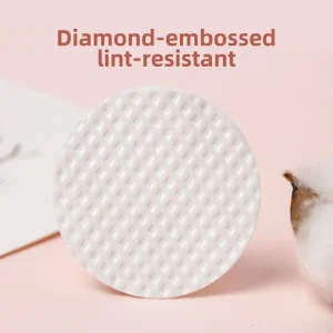 Disposable Round Diamond Cleansing Eco-Friendly Cotton Pads Makeup Removal Nail Polish Removal OEKO-TEX Certified