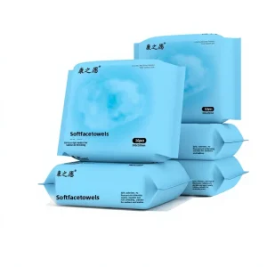 Disposable Thickened Facial Cleansing Tissues Pull Out Portable Small Pack Towels Dual Use Dry Wet Face Towels Personal Care