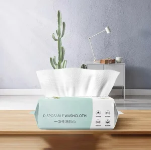 Disposable Washcloth Thick Face Towel Make up Soft Removing Wipes Dry Cleanser Towelettes for Skin Care 100 Counts
